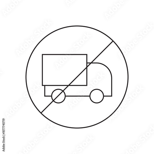 Shipping Restriction Prohibited Ban Sign