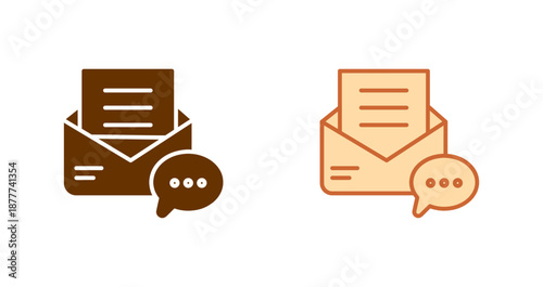 Text Message Icon Design