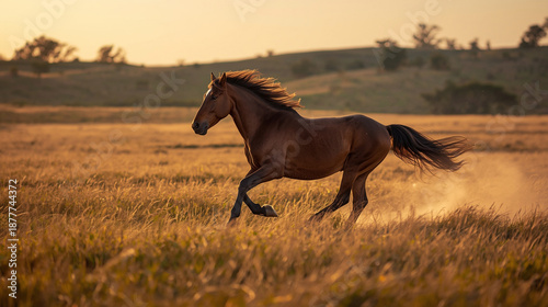 wild horse in the meadow