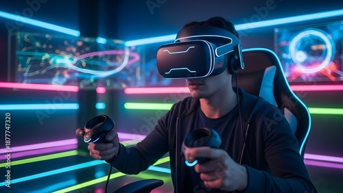 Virtual Reality Gaming Experience Concept