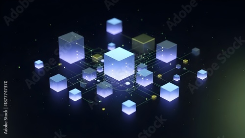Blockchain Technology Digital Network Concept