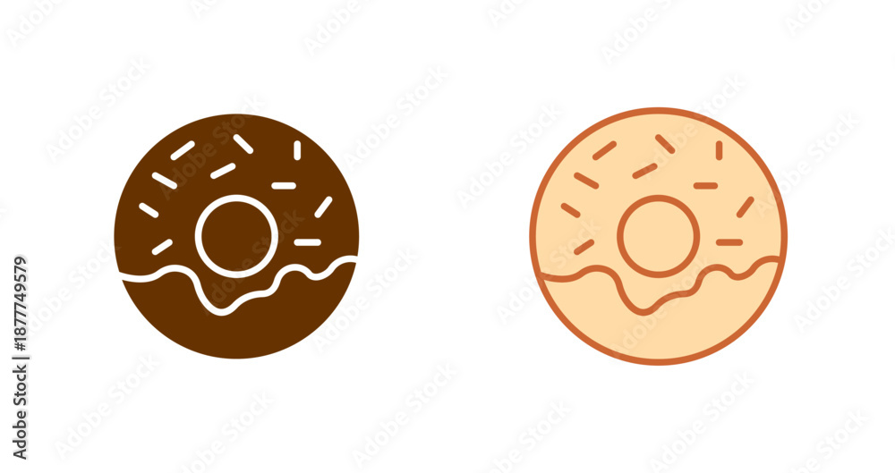 Obraz premium Donut Icon Design