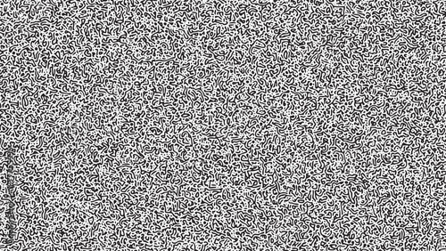 Intricate grayscale abstract pattern resembling fine digital noise or static, creating a subtle textured background ideal for contemporary graphic design and artistic overlays