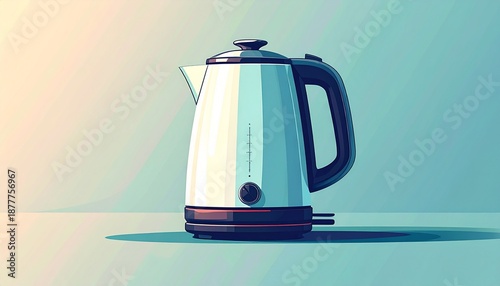 Electric Kettle Illustration