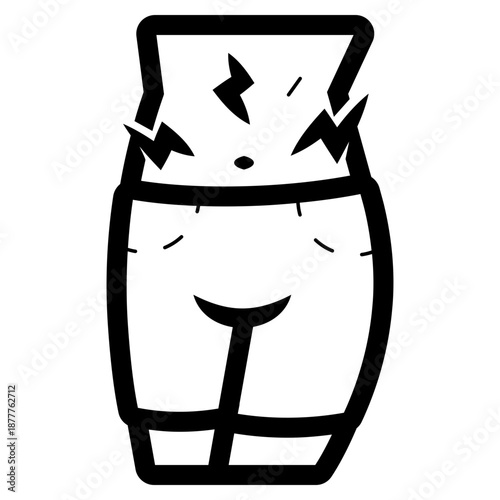 menstruation stomach cramps icon