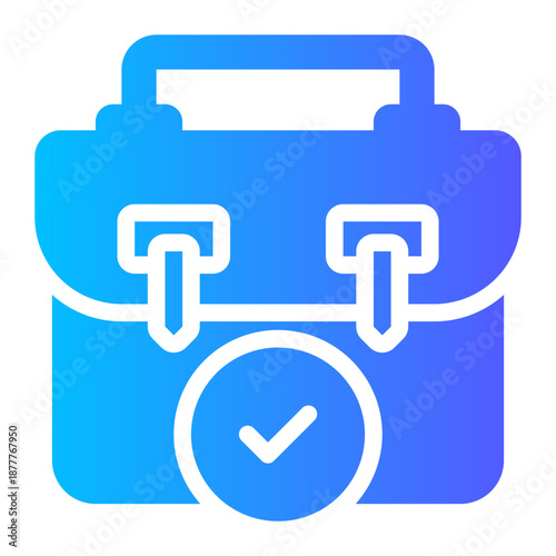 briefcase gradient icon