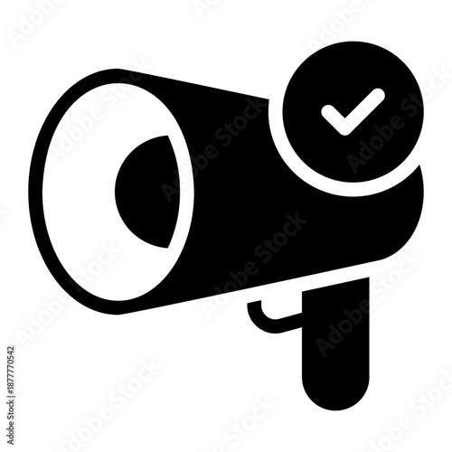 megaphone glyph icon