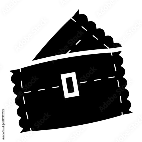 wet wipes glyph icon