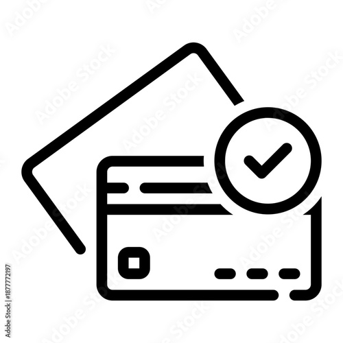 credit card line icon