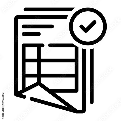 sheet line icon