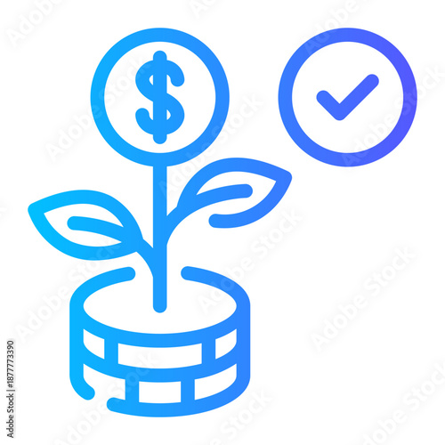 growth gradient icon