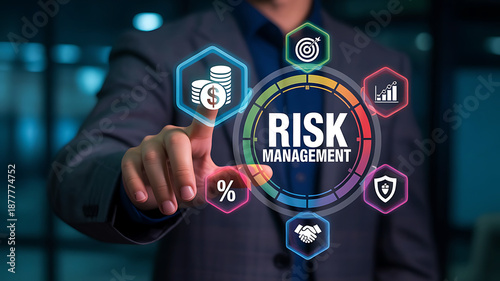 Business risk management strategy with digital analytics security and compliance