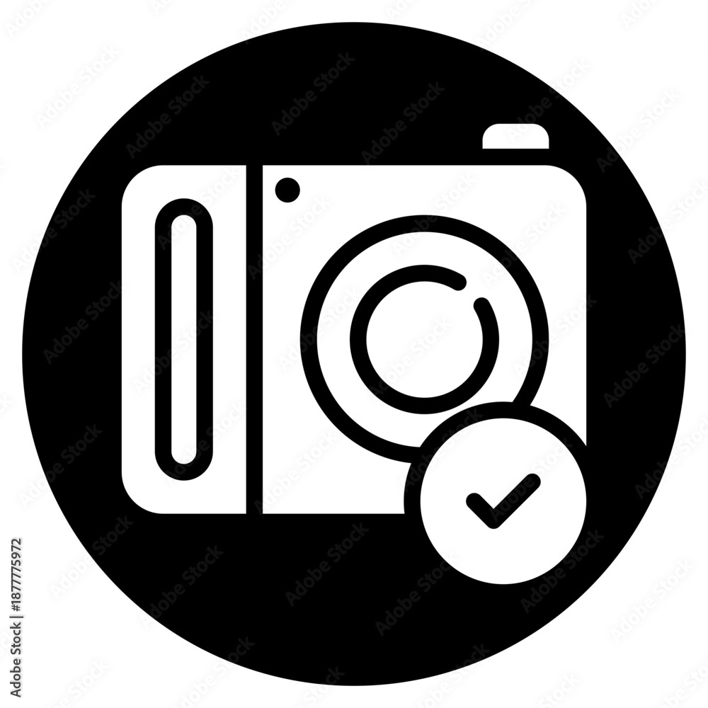 Obraz na plátně camera glyph icon