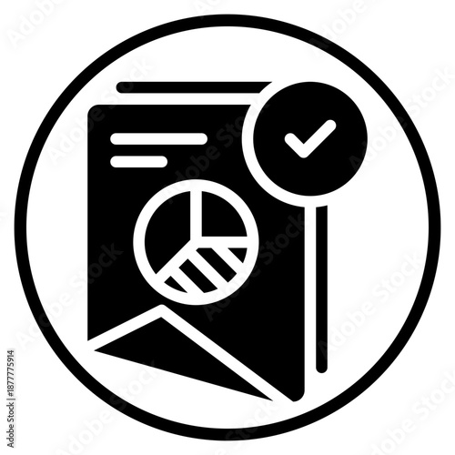 pie chart glyph icon