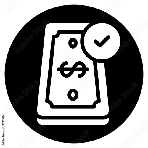 money glyph icon