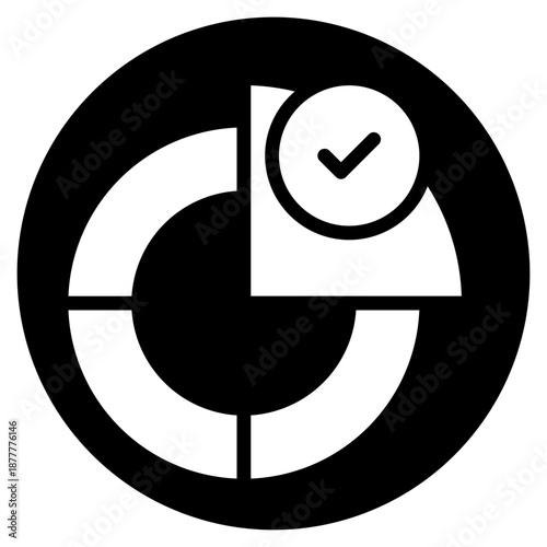 pie chart glyph icon