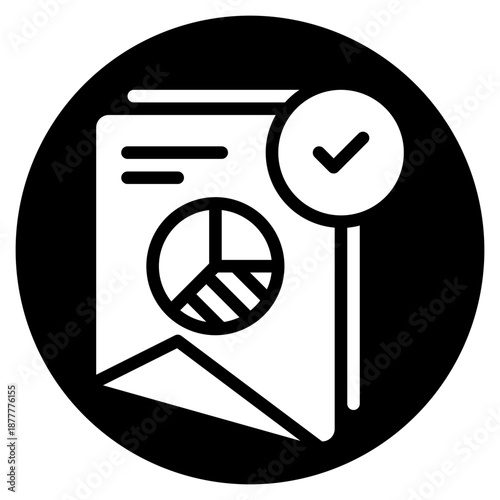 pie chart glyph icon