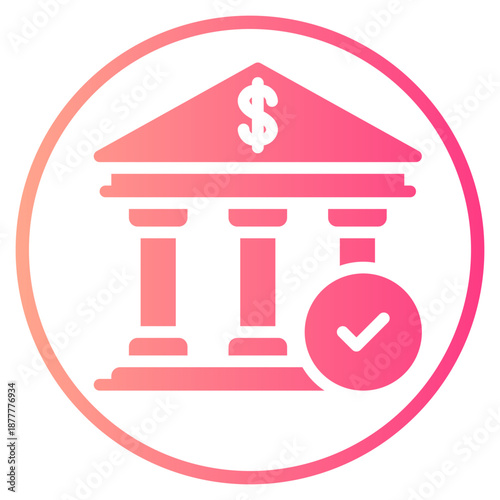 bank gradient icon