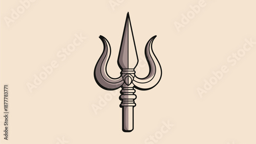 The powerful symbol of the Trident, significant in Thaipusam celebrations and Hindu mythology