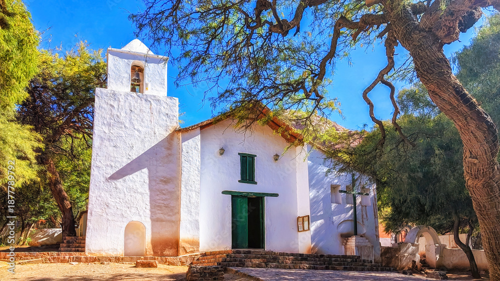 Fototapeta premium Church of Purmamarca, Jujuy Province, Argentina