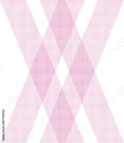 ピンクの三角ドットのバイヤスチェック柄　背景イラスト　Adobe Illustrator Artwork