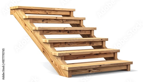 Wooden Outdoor Stairs - A Path to Elevated Spaces.