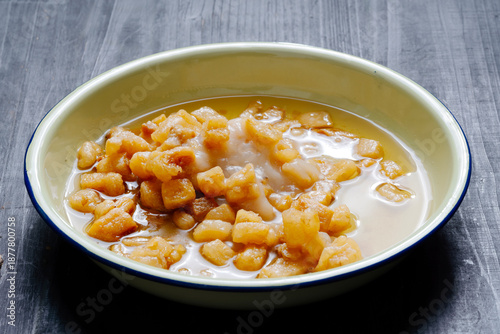 oriental fried pork bits crisps and pork oil food ingredient