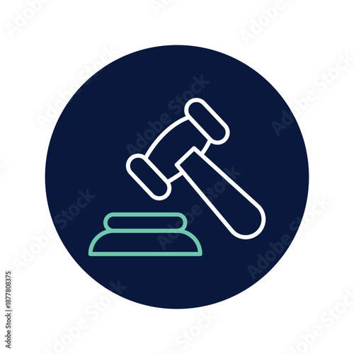 Auction Hammer vector, pixel perfect, illustrator file 
