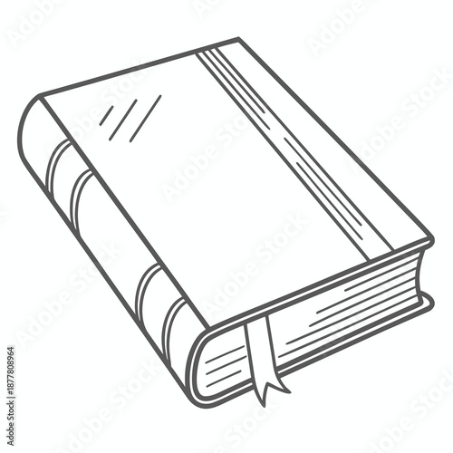 Closed book illustration
