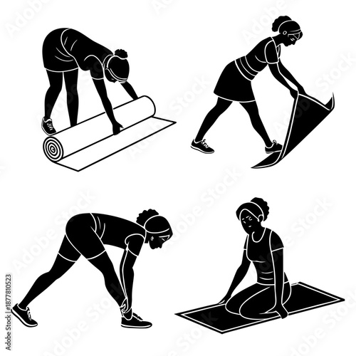 Yoga and exercise routine