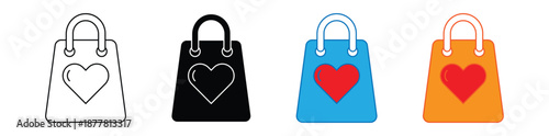 Wishlist Favorite Product Ecommerce Flat Vector Icon