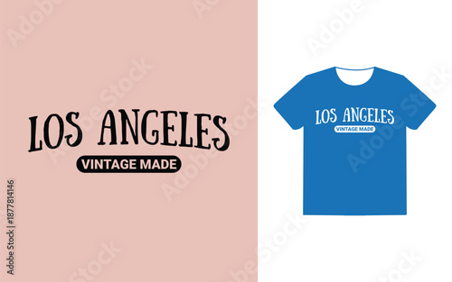 Los angeles vintage made t shirt