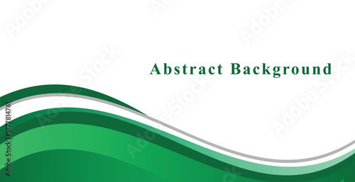 Modern Abstract Green Wavy Background design 