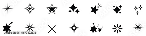 Shine sparkle icon. Vector blink star for logo, sparkle clipart 