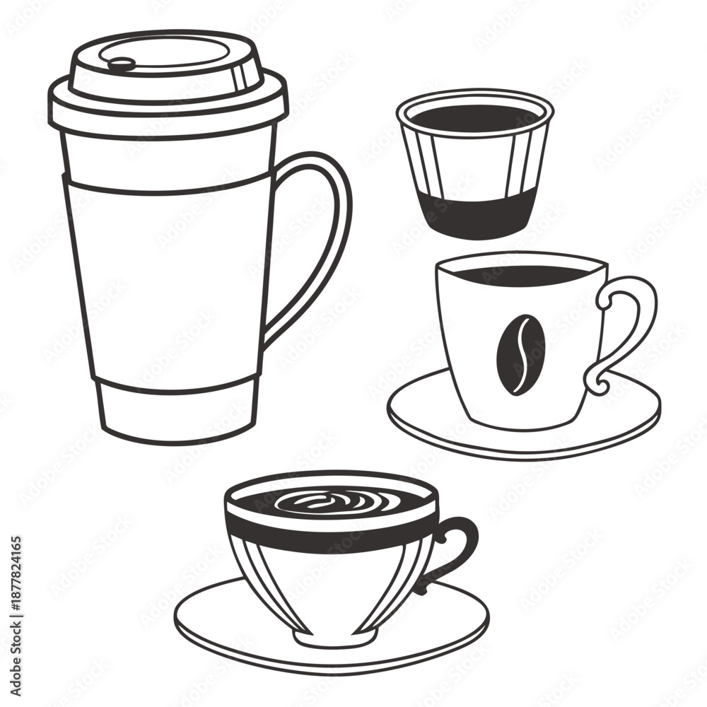 Obraz premium Coffee varieties