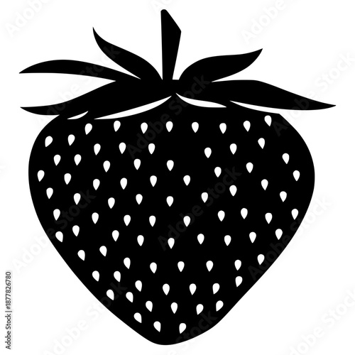 vector illustration of a strawberry