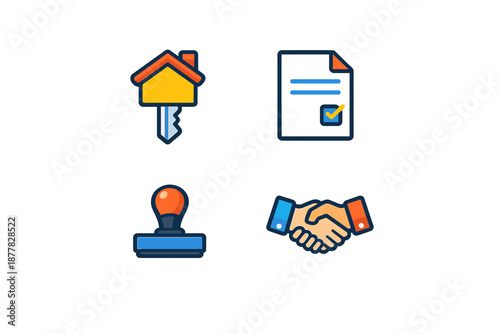 Real Estate and Business Icons