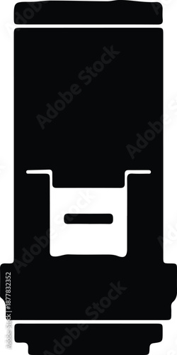 Silhouette of modern battery icon illustration vector