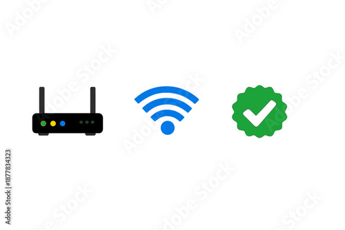 Router connected with Wi-Fi and confirmed signal