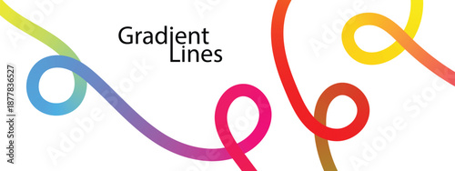  abstract colorful wavy line Abstract colorful gradient line