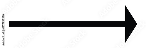 Red long arrow icon .Isolated long arrowhead icon . Right direction arrow . Red icon . Red arrowhead icon 