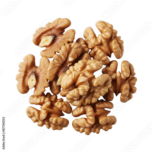 A pile of walnuts on transparent background high quality professional detailed modern elegant stylish clean crisp