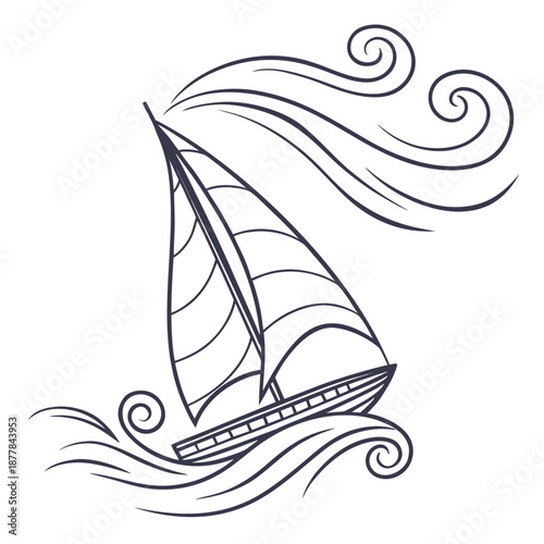 Sailboat illustration