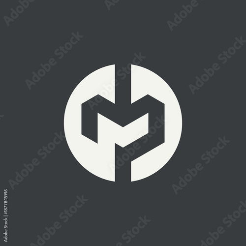 G M P logo design icon