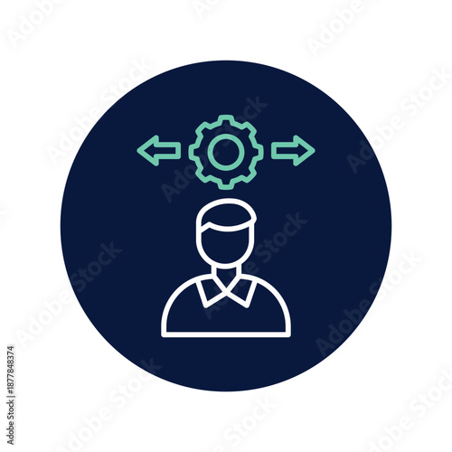 Decision Analytics vector, pixel perfect, illustrator file 
