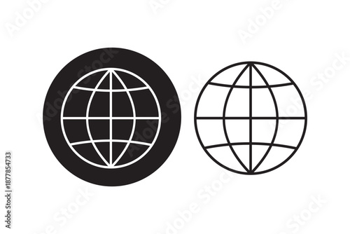 Web icon logo design. go to web sign and symbol. web click icon. Global search icon
