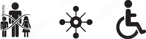 Team and System Users with Gear Process Icons