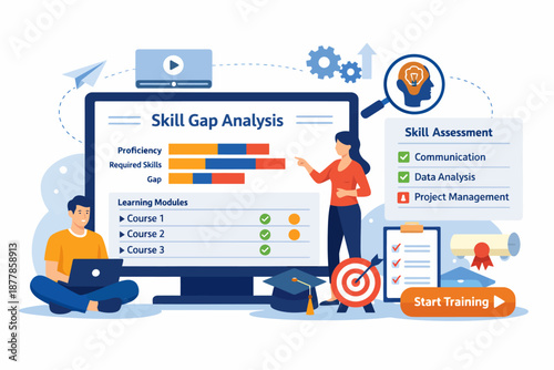 Skill gap analysis and assessment training for effective project management and data communication