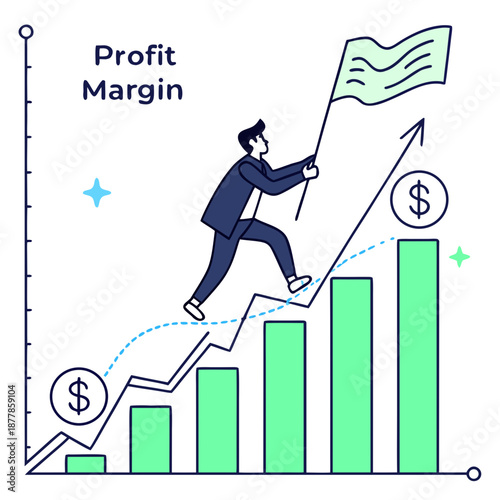 Profit margin illustration