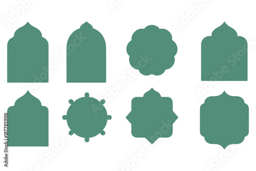 Vector set of decorative frames for Muslim and Hindu celebrations. Perfect for Eid, Ramadan, Diwali, and festive invitations.